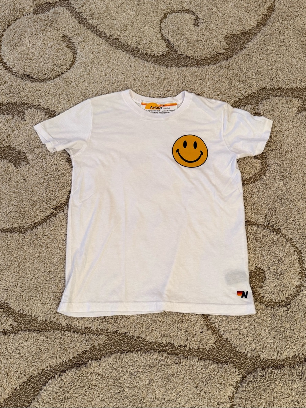 Aviator Nation Smiley 2 Tee Size 14 Kids/Women’s XS